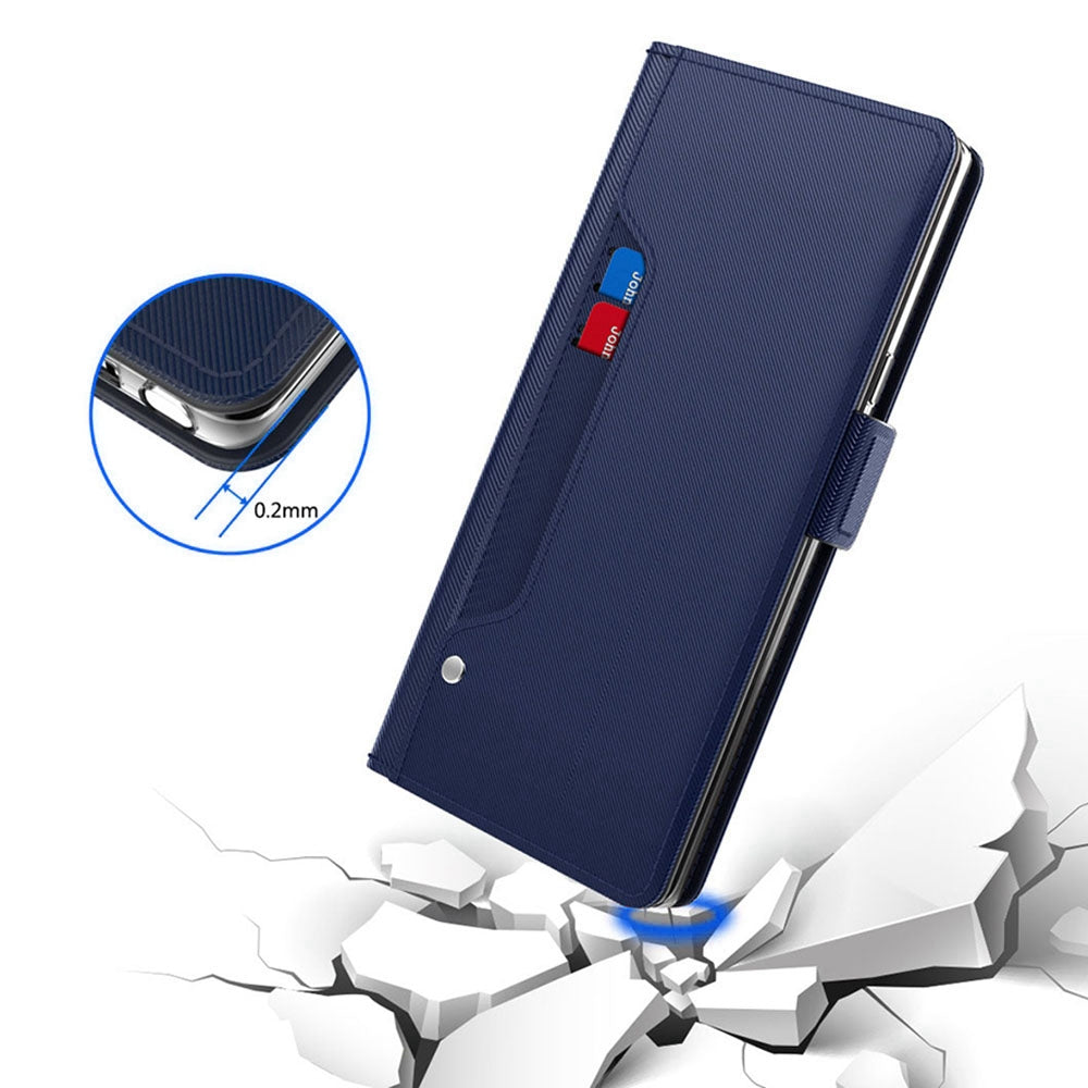 For Samsung Galaxy A52 4G / 5G / A52s 5G Makeup Mirror Stand Leather Case Card Holder Magnetic Clasp Phone Cover