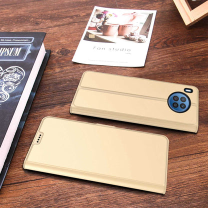 For Huawei nova 8i / Honor 50 Lite Anti-fall PU Leather Mobile Phone Case Card Holder Stand Feature Magnetic Folio Flip Cover