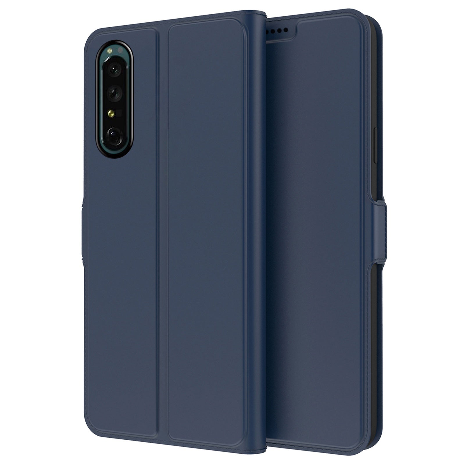 For Sony Xperia 5 III 5G PU Leather Phone Case Card Slot Magnetic Closure Stand Flip Cover