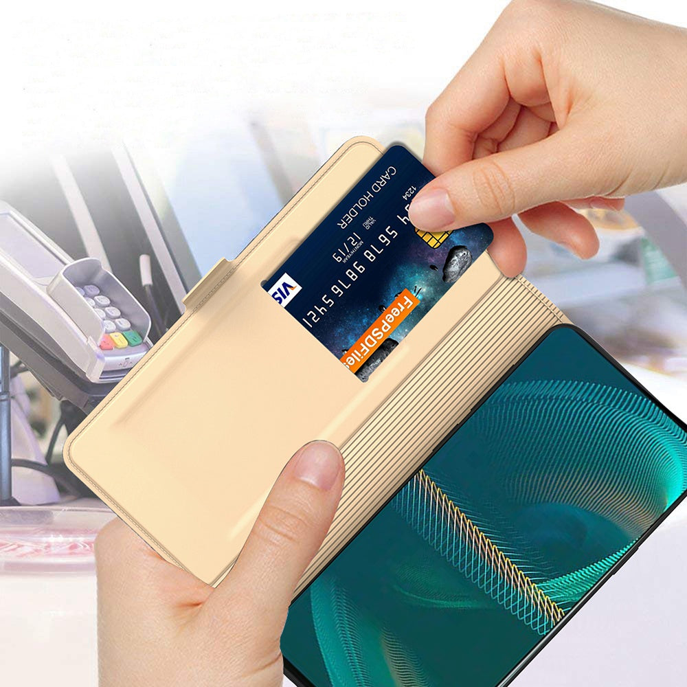 For Sony Xperia 5 III 5G PU Leather Phone Case Card Slot Magnetic Closure Stand Flip Cover
