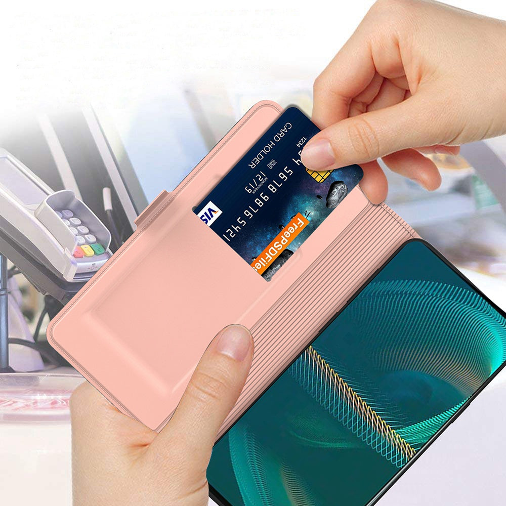 For Sony Xperia 5 III 5G PU Leather Phone Case Card Slot Magnetic Closure Stand Flip Cover
