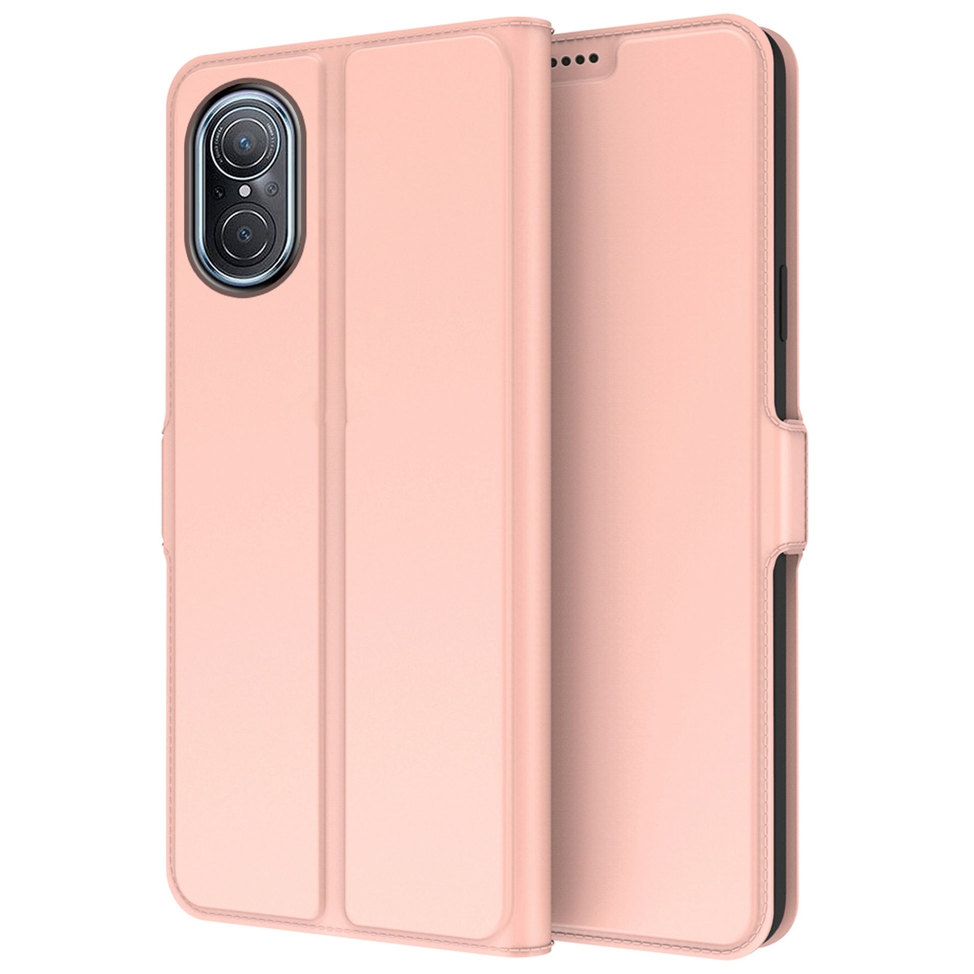 For Huawei nova 9 SE Card Holder Design PU Leather Phone Case Drop-proof Magnetic Protector with Stand