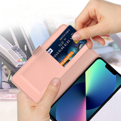 For iPhone 13 Pro 6.1 inch Anti-scratch PU Leather Flip Folio Phone Cover Inner TPU Magnetic Full Protection Stand Card Slot Phone Case