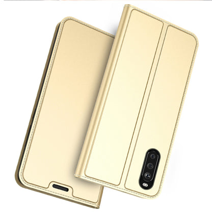 For Sony Xperia 10 III 5G / Xperia 10 III Lite Card Slot Design Phone Stand Magnetic Absorption PU Leather Protect Folio Cover
