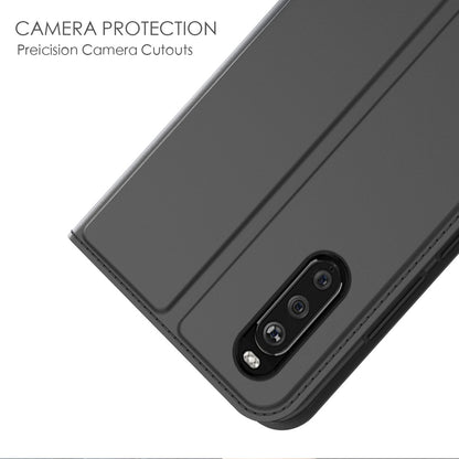 For Sony Xperia 10 III 5G / Xperia 10 III Lite Card Slot Design Phone Stand Magnetic Absorption PU Leather Protect Folio Cover