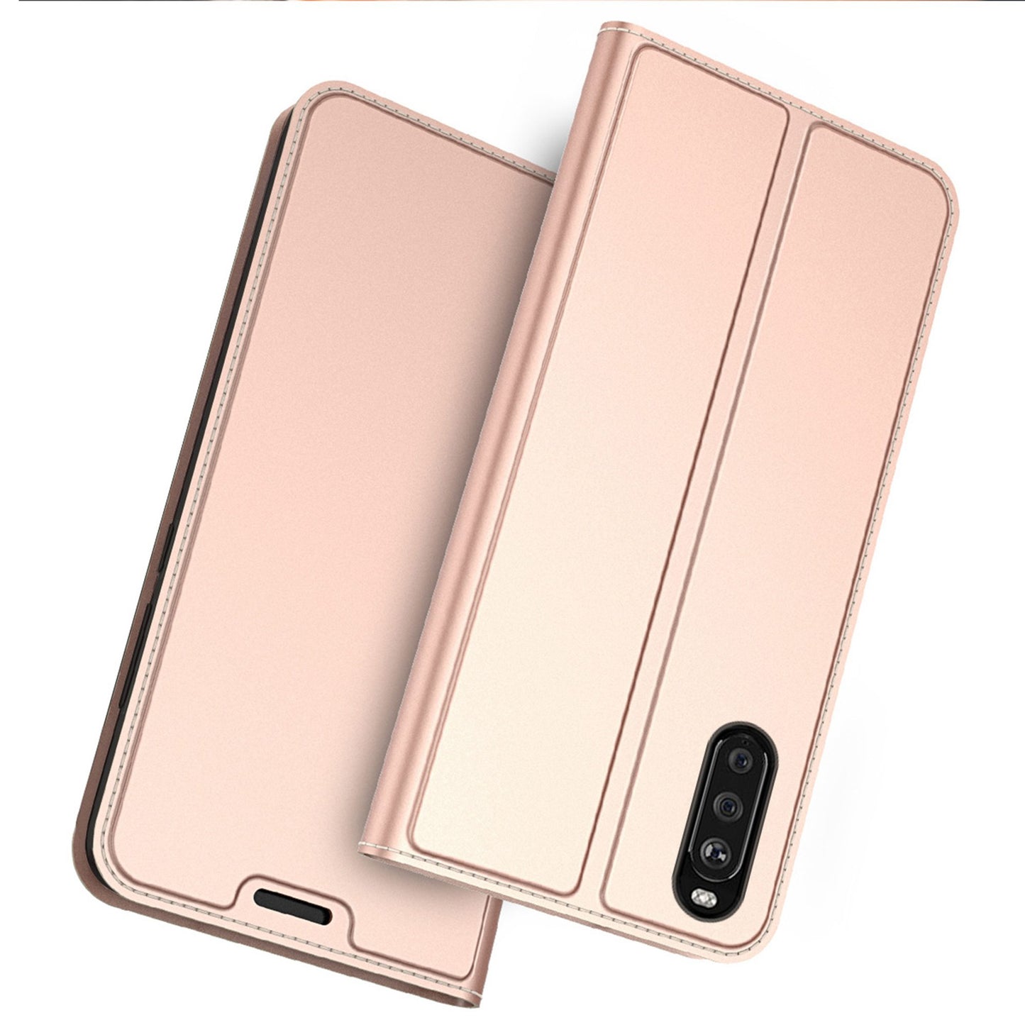 For Sony Xperia 10 III 5G / Xperia 10 III Lite Card Slot Design Phone Stand Magnetic Absorption PU Leather Protect Folio Cover