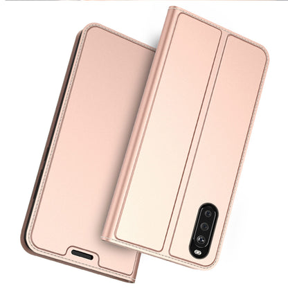 For Sony Xperia 10 III 5G / Xperia 10 III Lite Card Slot Design Phone Stand Magnetic Absorption PU Leather Protect Folio Cover