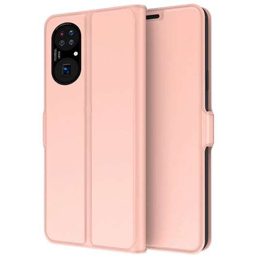 For Huawei P50 4G PU Leather Flip Protective Phone Case Double Magnetic Clasp Stand Card Slot Folio Cover