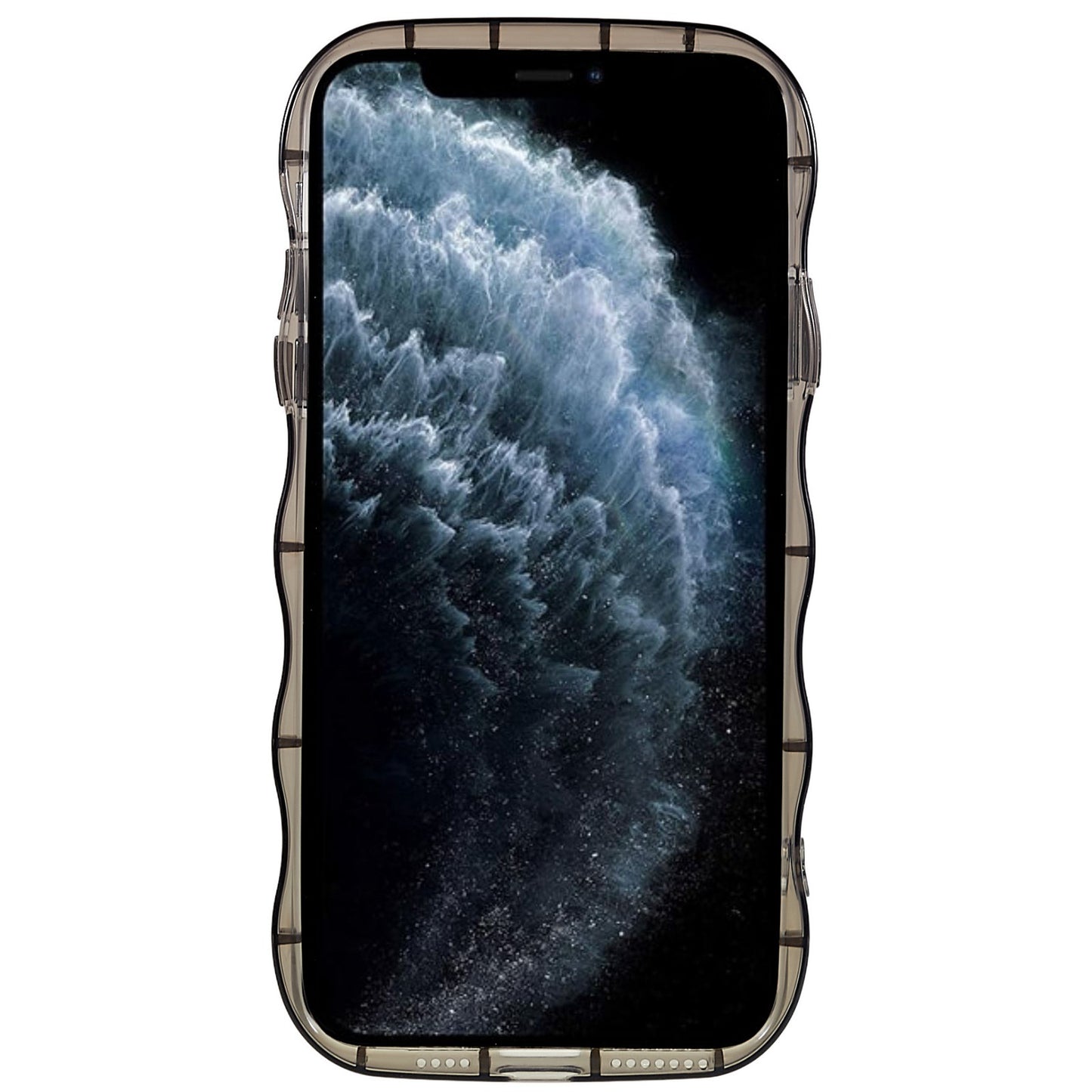 For iPhone 11 Pro Max 6.5 inch Pattern Printed Wave-shaped Edge Case Anti-wear Soft TPU Well-protected Phone Cover