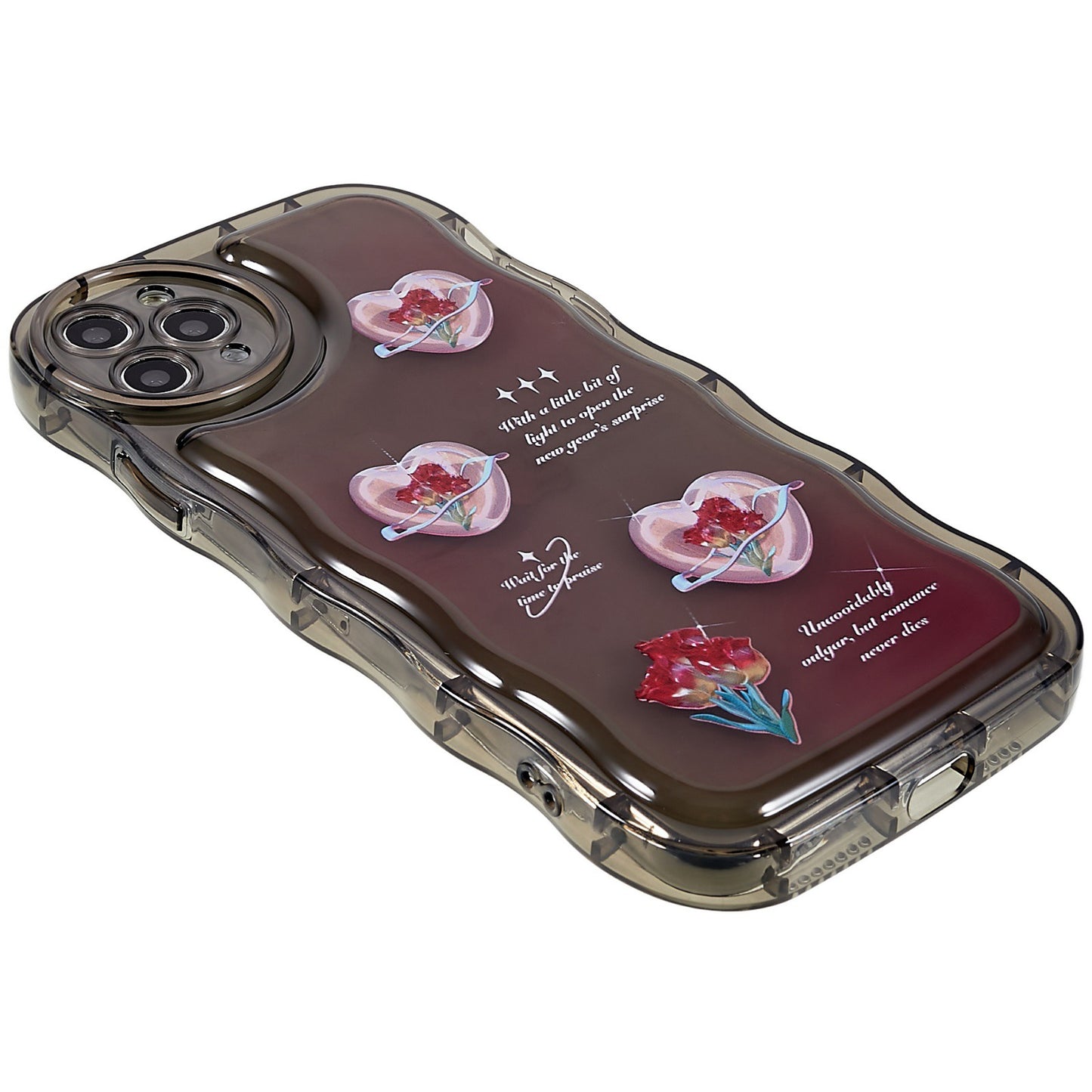 For iPhone 11 Pro Max 6.5 inch Pattern Printed Wave-shaped Edge Case Anti-wear Soft TPU Well-protected Phone Cover