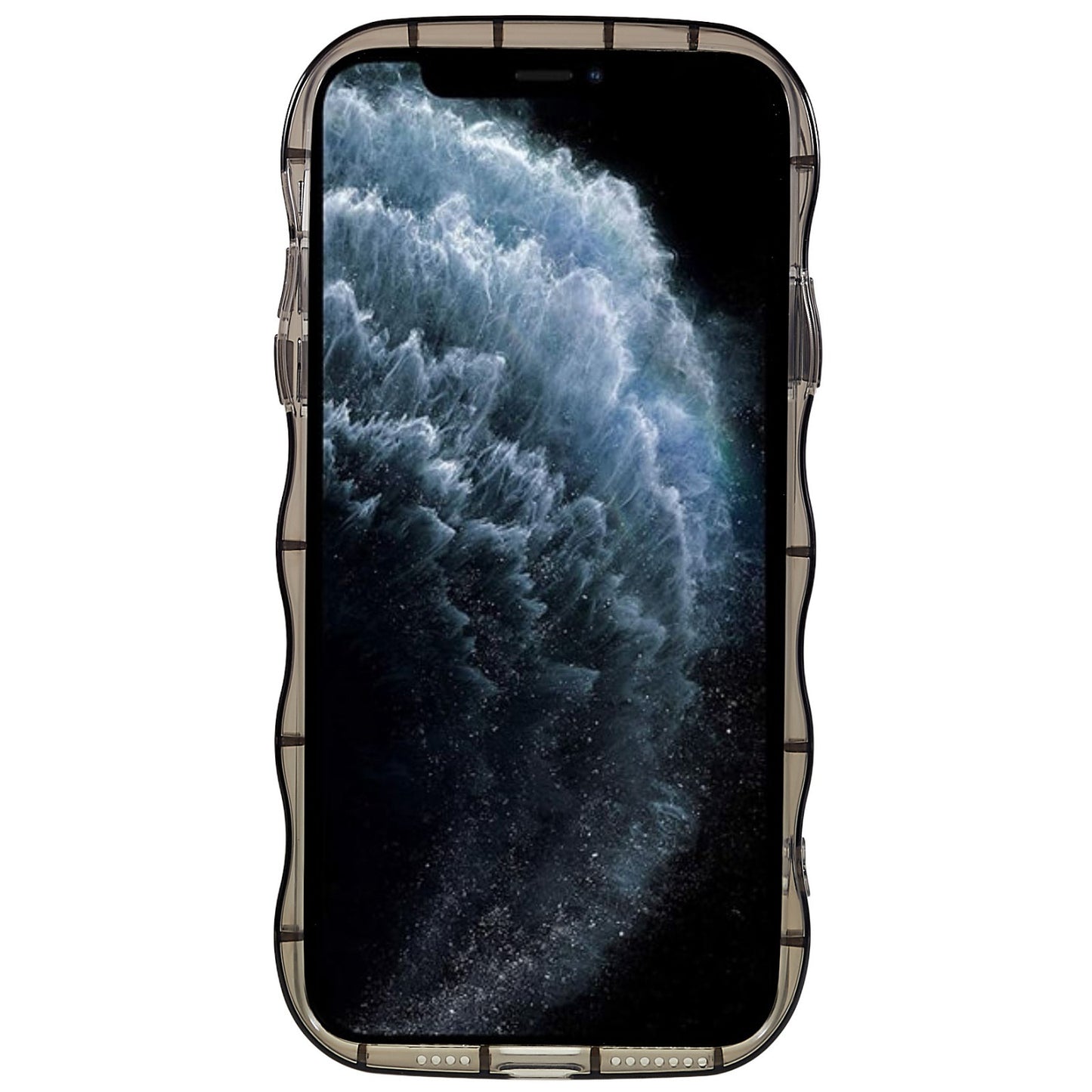 For iPhone 11 Pro Max 6.5 inch Pattern Printed Wave-shaped Edge Case Anti-wear Soft TPU Well-protected Phone Cover
