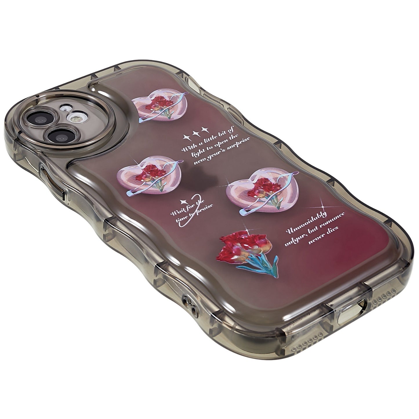 For iPhone 11 6.1 inch Wave-shaped Edge Pattern Printed Protector Anti-shock Soft TPU Phone Case Cover