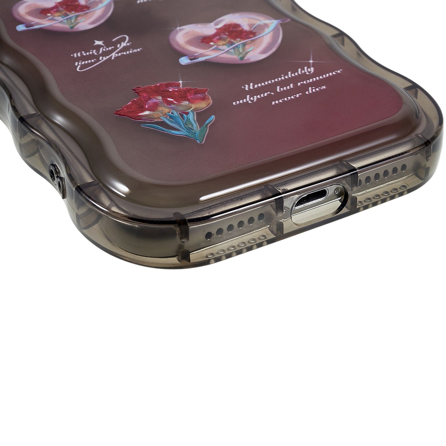 For iPhone 11 6.1 inch Wave-shaped Edge Pattern Printed Protector Anti-shock Soft TPU Phone Case Cover
