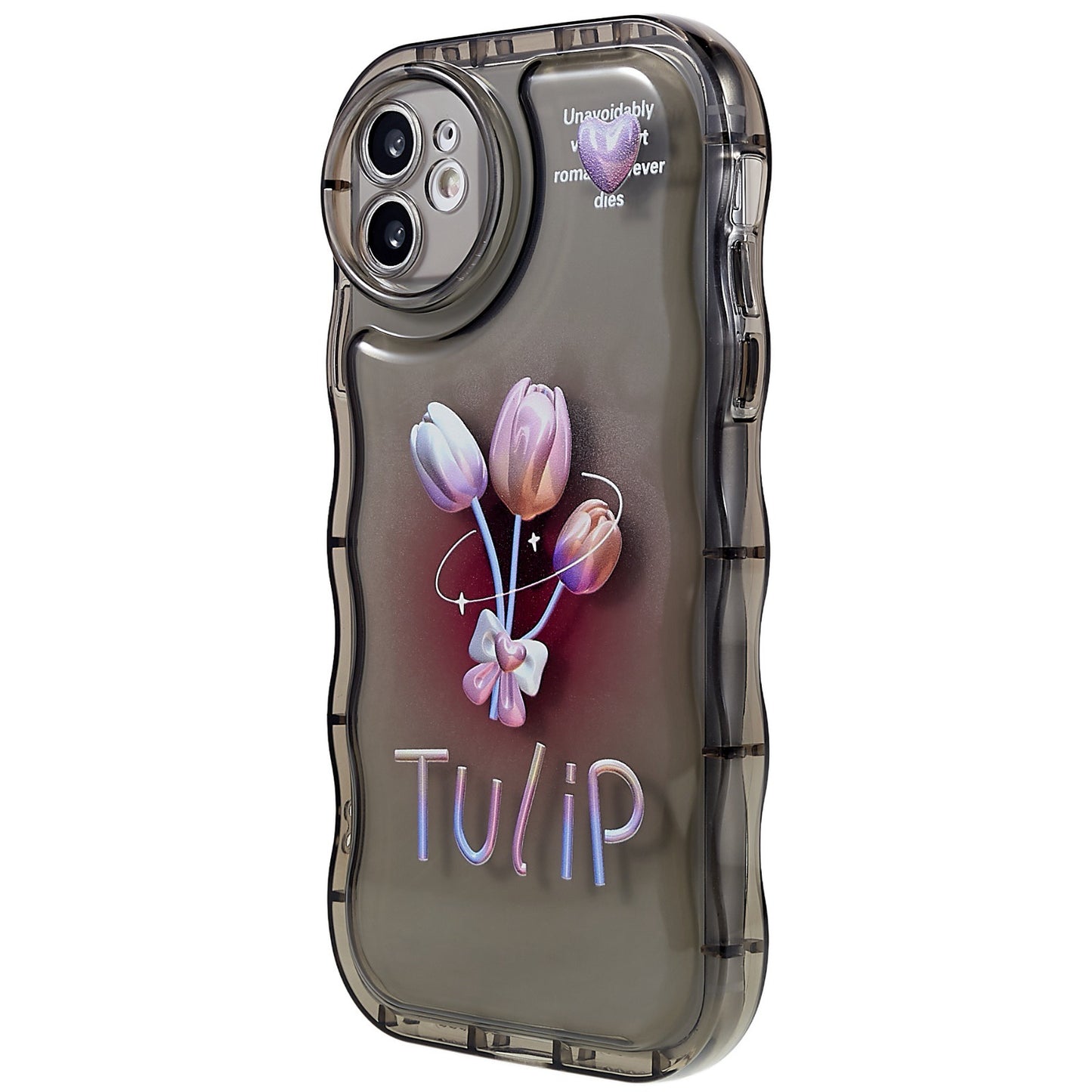 For iPhone 11 6.1 inch Wave-shaped Edge Pattern Printed Protector Anti-shock Soft TPU Phone Case Cover