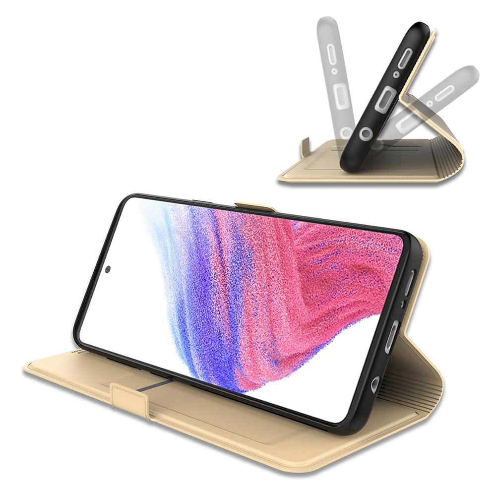 For Samsung Galaxy A52 4G / 5G / A52s 5G Card Slot Design PU Leather Folio Case Flip Stand Magnetic Phone Cover