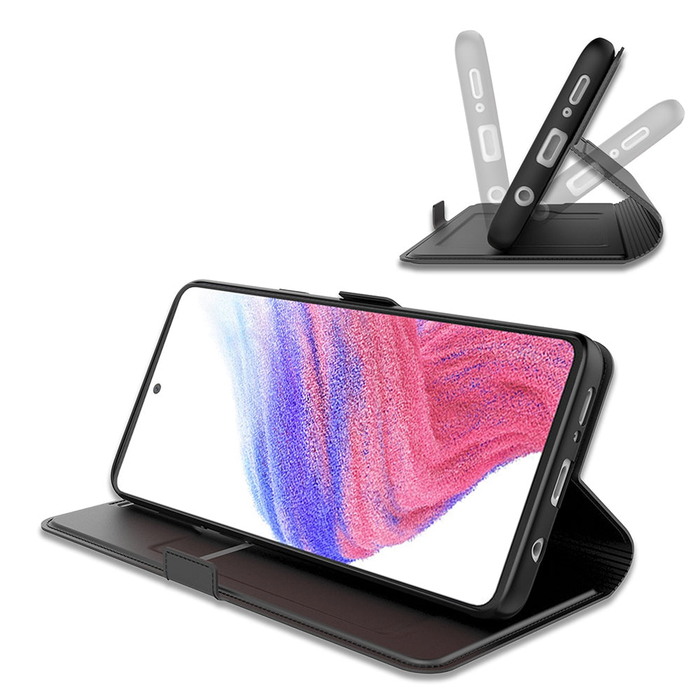 For Samsung Galaxy A52 4G / 5G / A52s 5G Card Slot Design PU Leather Folio Case Flip Stand Magnetic Phone Cover