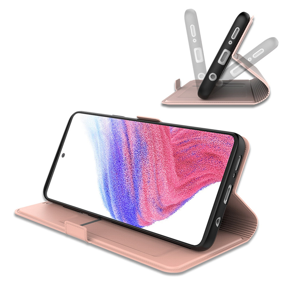 For Samsung Galaxy A52 4G / 5G / A52s 5G Card Slot Design PU Leather Folio Case Flip Stand Magnetic Phone Cover