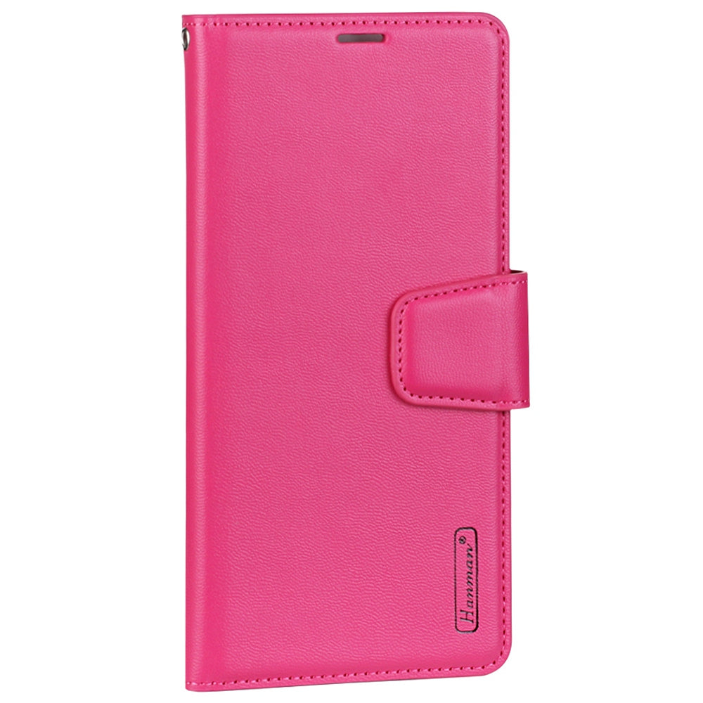 HANMAN Mill Series for iPhone 13 Pro 6.1 inch PU Leather Wallet Cover Folio Flip Foldable Stand Full Protection Inner TPU Phone Case