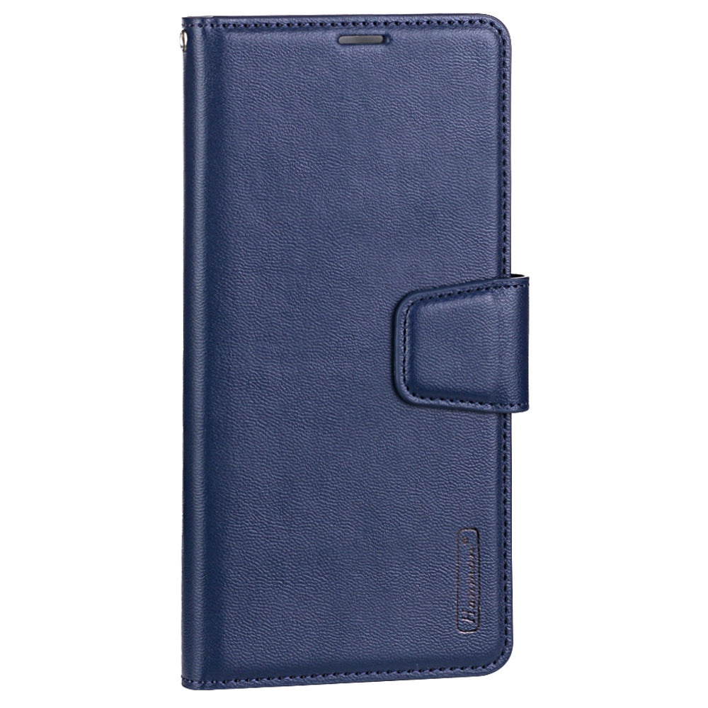HANMAN Mill Series for iPhone 13 Pro 6.1 inch PU Leather Wallet Cover Folio Flip Foldable Stand Full Protection Inner TPU Phone Case