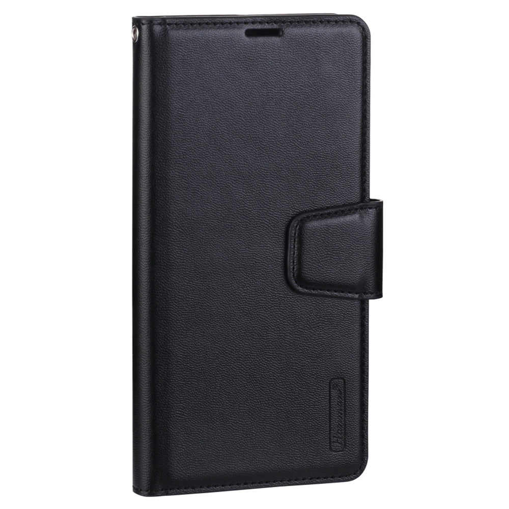 HANMAN Mill Series for iPhone 13 Pro 6.1 inch PU Leather Wallet Cover Folio Flip Foldable Stand Full Protection Inner TPU Phone Case