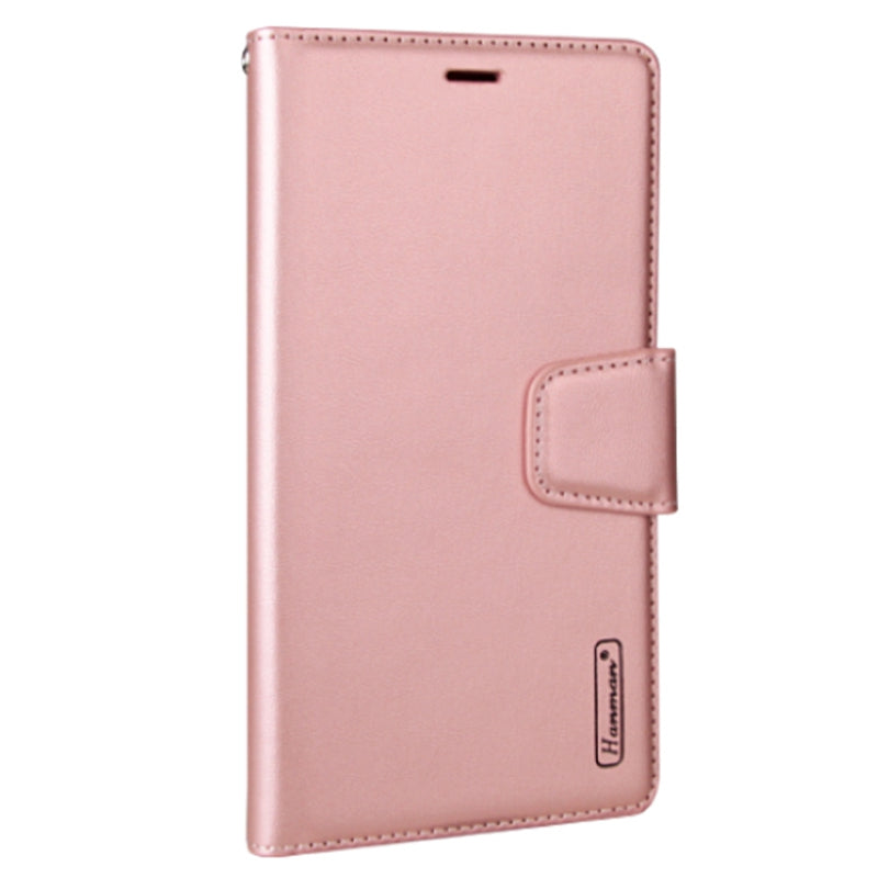 HANMAN Mill Series for iPhone 13 Pro 6.1 inch PU Leather Wallet Cover Folio Flip Foldable Stand Full Protection Inner TPU Phone Case