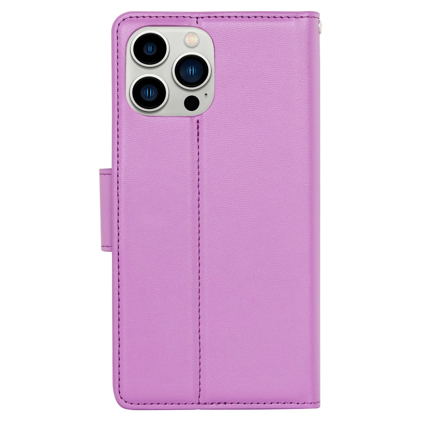 HANMAN Mill Series for iPhone 13 Pro 6.1 inch PU Leather Wallet Cover Folio Flip Foldable Stand Full Protection Inner TPU Phone Case