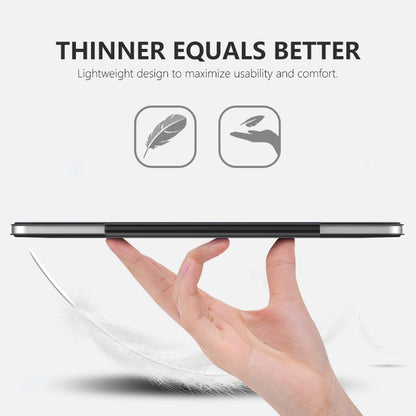 For iPad mini (2021) PU Leather Tri-fold Folio Case Magnetic Absorption Shock Absorption Tablet Cover