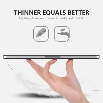 For iPad mini (2021) Trifold Stand Leather Tablet Case Magnetic Absorption Auto Wake / Sleep Protective Cover