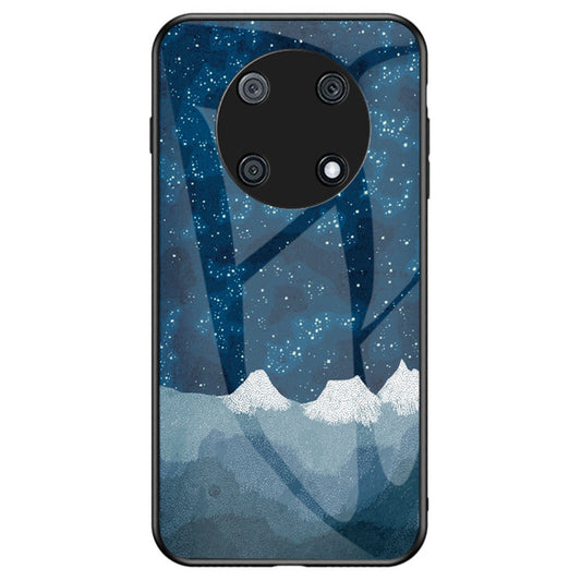 For Huawei Enjoy 50 Pro 4G / nova Y90 4G Painting Starry Sky Pattern Tempered Glass Case Soft TPU Hard PC Anti-Scratch Phone Cover