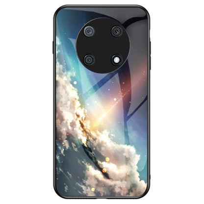 For Huawei Enjoy 50 Pro 4G / nova Y90 4G Painting Starry Sky Pattern Tempered Glass Case Soft TPU Hard PC Anti-Scratch Phone Cover