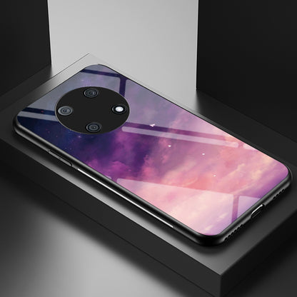 For Huawei Enjoy 50 Pro 4G / nova Y90 4G Painting Starry Sky Pattern Tempered Glass Case Soft TPU Hard PC Anti-Scratch Phone Cover