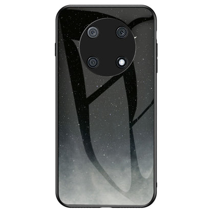 For Huawei Enjoy 50 Pro 4G / nova Y90 4G Painting Starry Sky Pattern Tempered Glass Case Soft TPU Hard PC Anti-Scratch Phone Cover