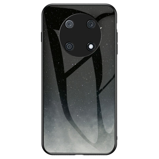 For Huawei Enjoy 50 Pro 4G / nova Y90 4G Painting Starry Sky Pattern Tempered Glass Case Soft TPU Hard PC Anti-Scratch Phone Cover