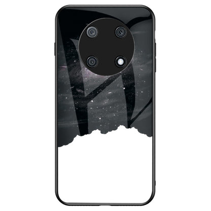 For Huawei Enjoy 50 Pro 4G / nova Y90 4G Painting Starry Sky Pattern Tempered Glass Case Soft TPU Hard PC Anti-Scratch Phone Cover