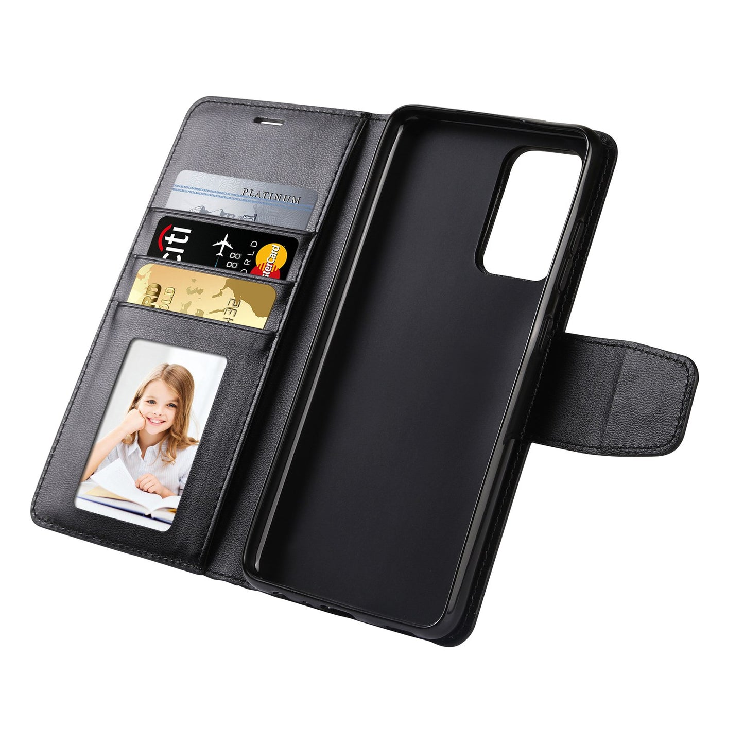 HANMAN Mill Series for Samsung Galaxy A52 4G / 5G / A52s 5G Wallet Case PU Leather Stand Magnetic Clasp Shockproof Cover