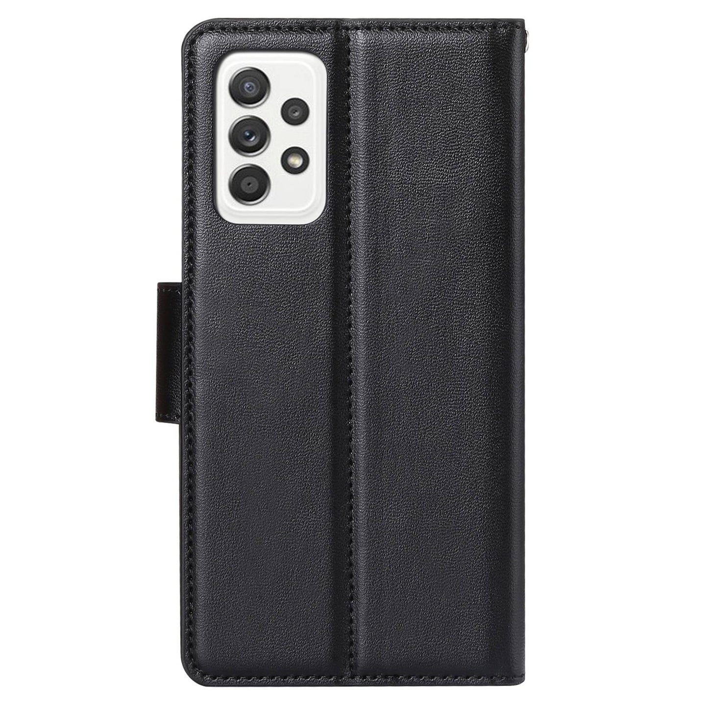 HANMAN Mill Series for Samsung Galaxy A52 4G / 5G / A52s 5G Wallet Case PU Leather Stand Magnetic Clasp Shockproof Cover
