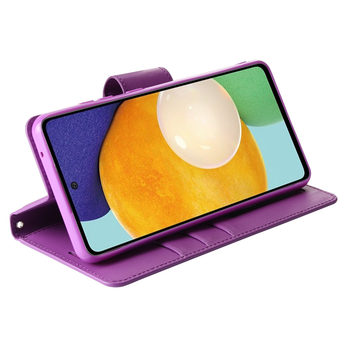 HANMAN Mill Series for Samsung Galaxy A52 4G / 5G / A52s 5G Wallet Case PU Leather Stand Magnetic Clasp Shockproof Cover