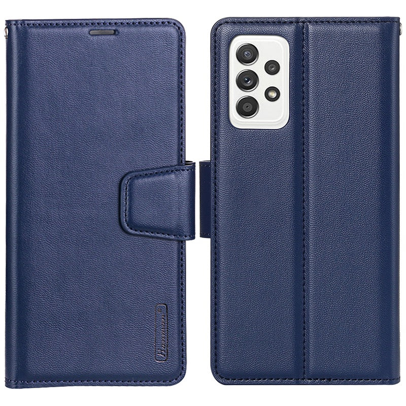 HANMAN Mill Series for Samsung Galaxy A52 4G / 5G / A52s 5G Wallet Case PU Leather Stand Magnetic Clasp Shockproof Cover