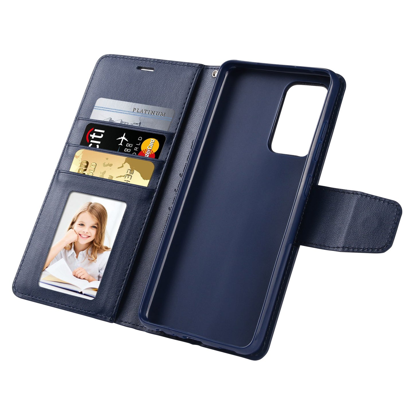 HANMAN Mill Series for Samsung Galaxy A52 4G / 5G / A52s 5G Wallet Case PU Leather Stand Magnetic Clasp Shockproof Cover