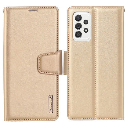 HANMAN Mill Series for Samsung Galaxy A52 4G / 5G / A52s 5G Wallet Case PU Leather Stand Magnetic Clasp Shockproof Cover