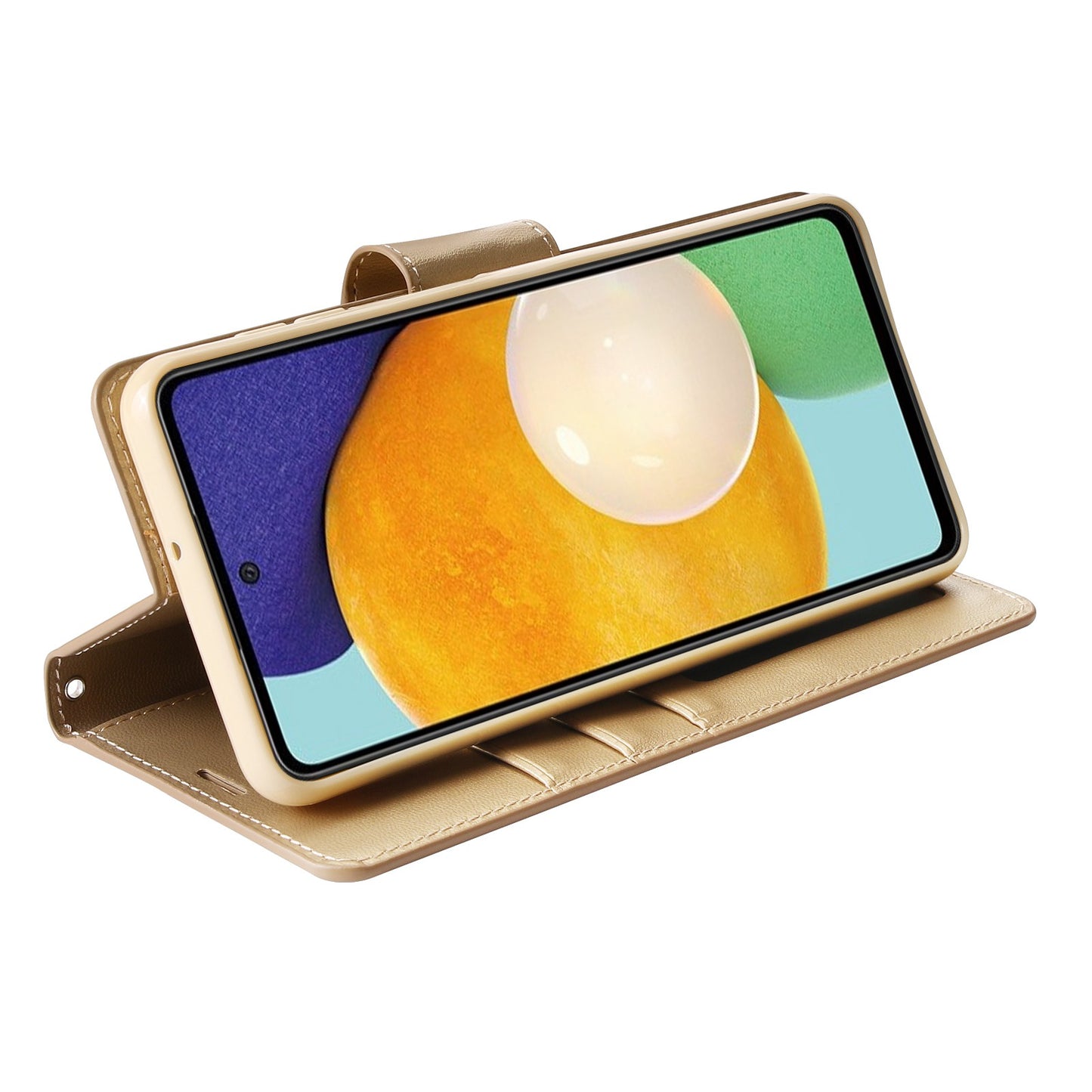 HANMAN Mill Series for Samsung Galaxy A52 4G / 5G / A52s 5G Wallet Case PU Leather Stand Magnetic Clasp Shockproof Cover