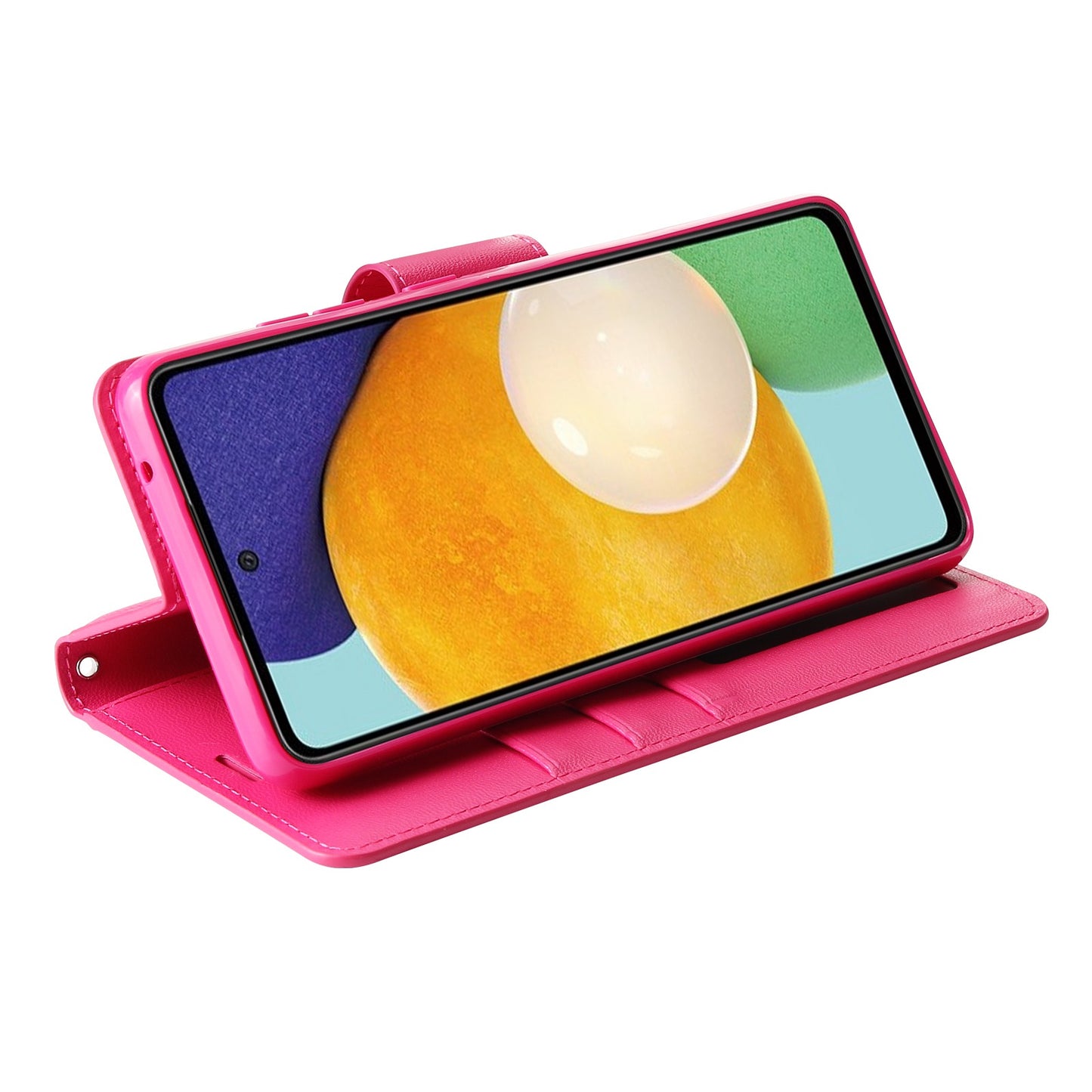 HANMAN Mill Series for Samsung Galaxy A52 4G / 5G / A52s 5G Wallet Case PU Leather Stand Magnetic Clasp Shockproof Cover