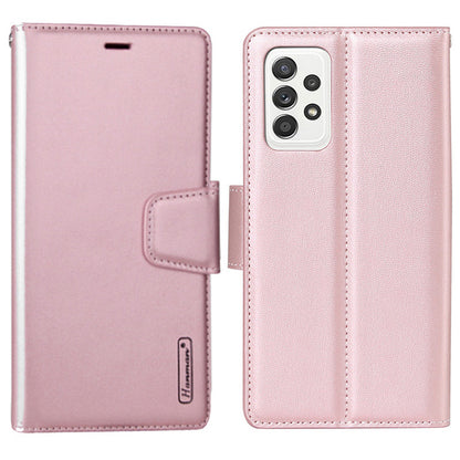 HANMAN Mill Series for Samsung Galaxy A52 4G / 5G / A52s 5G Wallet Case PU Leather Stand Magnetic Clasp Shockproof Cover
