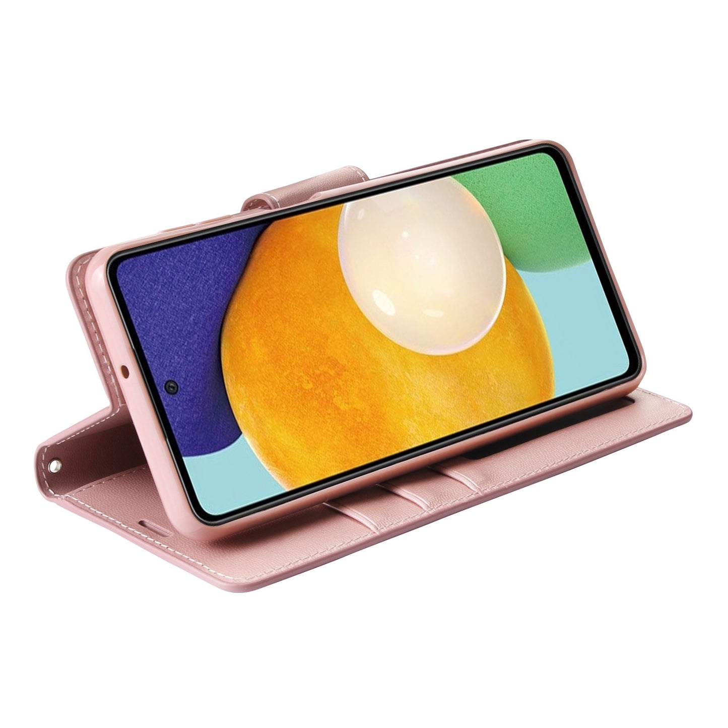 HANMAN Mill Series for Samsung Galaxy A52 4G / 5G / A52s 5G Wallet Case PU Leather Stand Magnetic Clasp Shockproof Cover