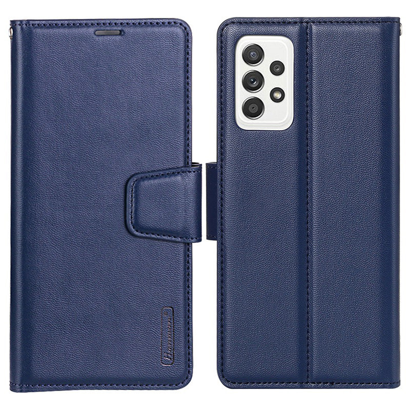 HANMAN Mill Series for Samsung Galaxy A52 4G / 5G / A52s 5G Wallet Case PU Leather Stand Magnetic Clasp Shockproof Cover