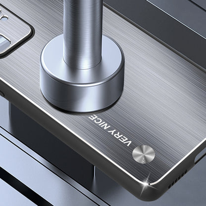 Brushed Phone Case for Huawei P40 Pro, Anti-scratch TPU + Aluminium Alloy Hybrid Protective Cover