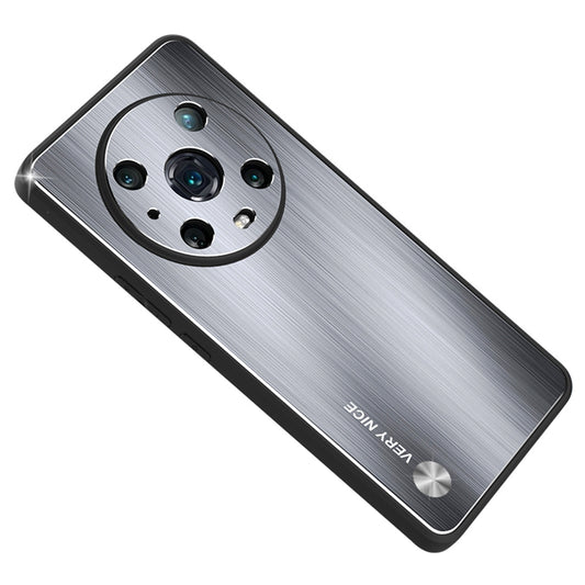 For Honor Magic4 Pro 5G Brushed Aluminium Alloy Back + TPU Frame Phone Case Precise Cutout Protective Cover
