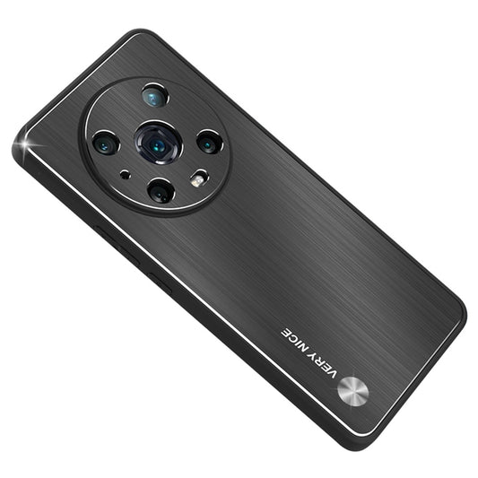 For Honor Magic4 Pro 5G Brushed Aluminium Alloy Back + TPU Frame Phone Case Precise Cutout Protective Cover