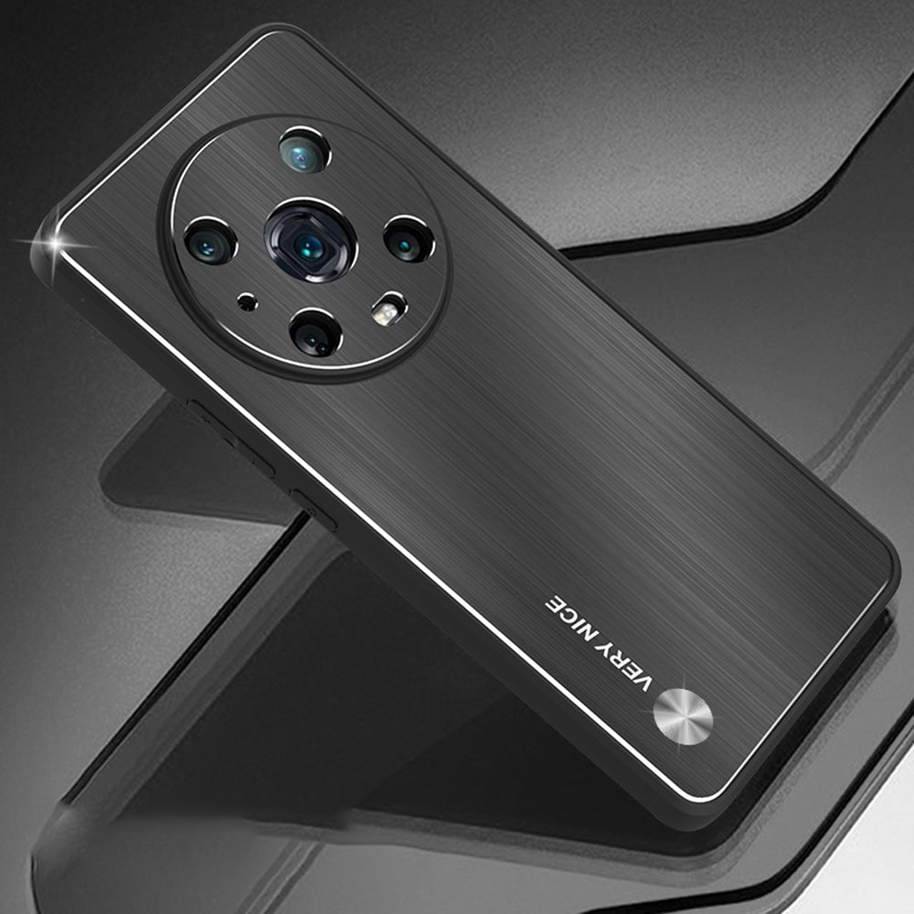 For Honor Magic4 Pro 5G Brushed Aluminium Alloy Back + TPU Frame Phone Case Precise Cutout Protective Cover