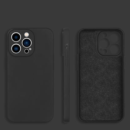 For iPhone 13 Pro 6.1 inch Rubberized TPU 2.2mm Thickness Anti-Drop Protective Shell Fiber Lining Anti-Scratch Cover